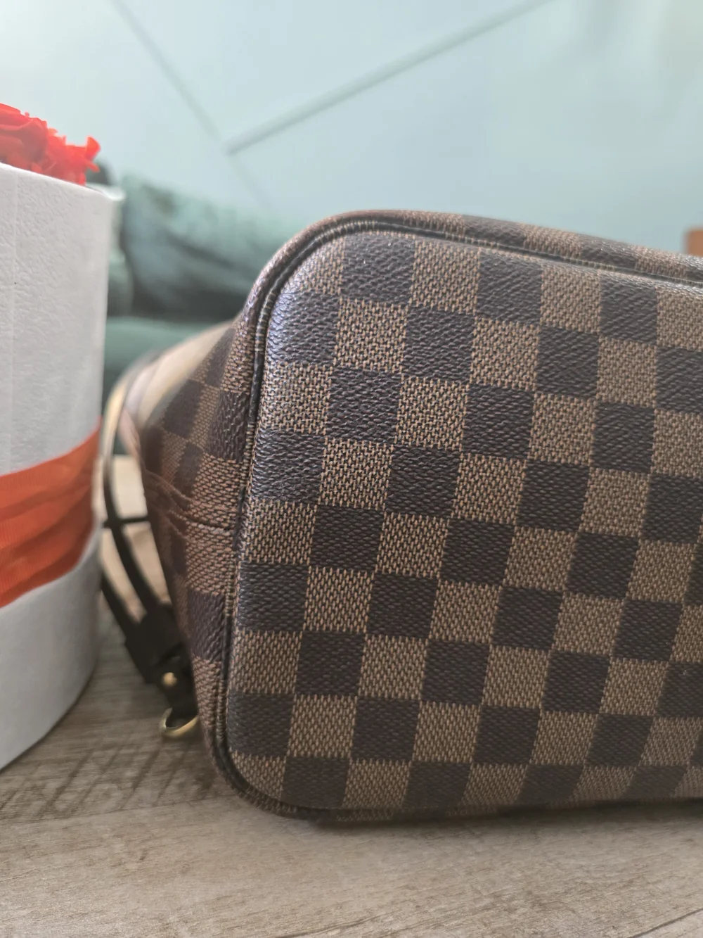 Louis Vuitton Brown and Dark Brown Checkered Tote